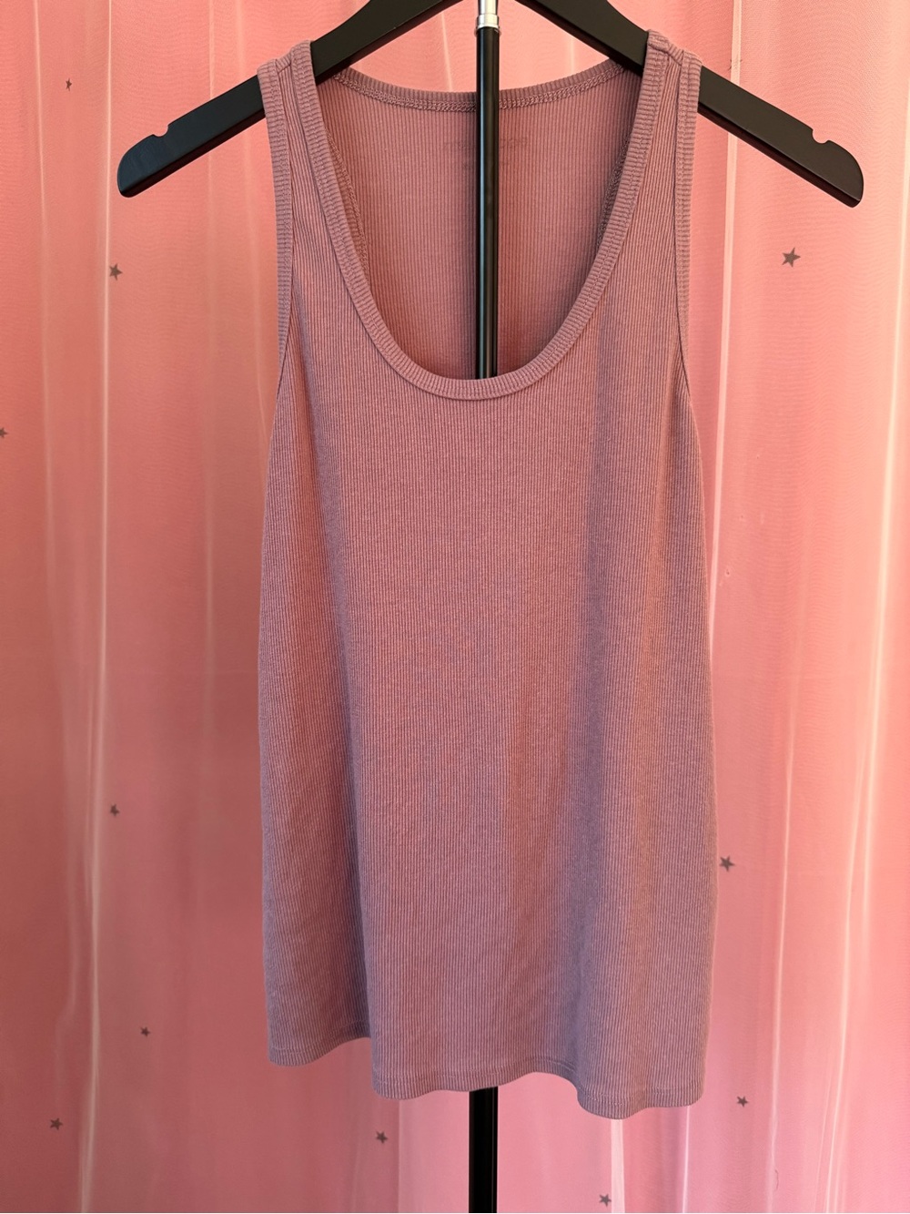 Ribbed Mauve Tank Top Women’s Size XL